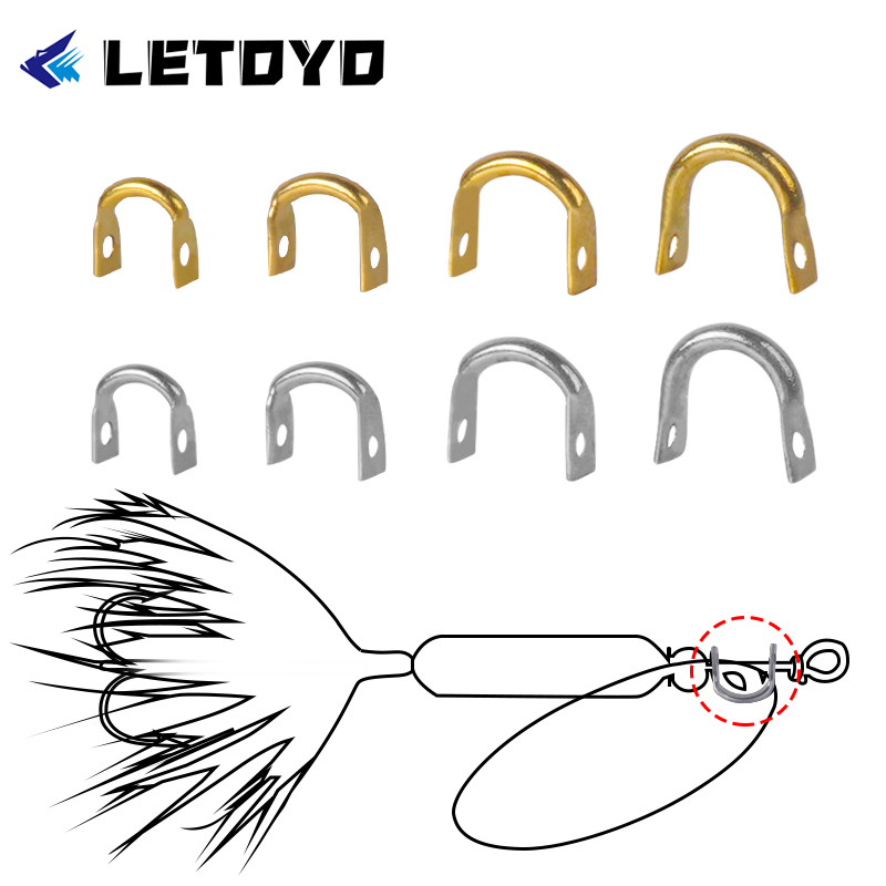 Fishing Lure Spinnerbait - 100 шт. Складная U-образная рыболовная приманка,