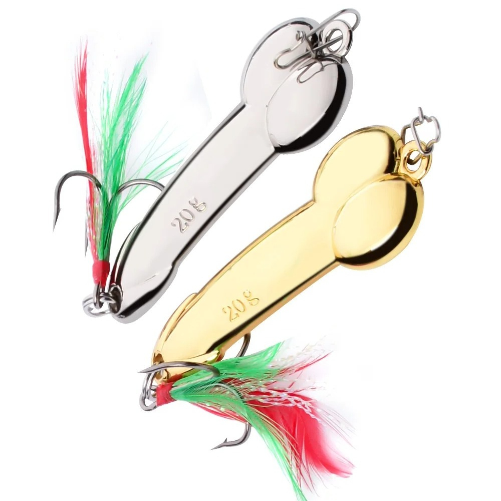 Fishing Lure Spoon - Металлическая ложка в форме пениса, рыболовные