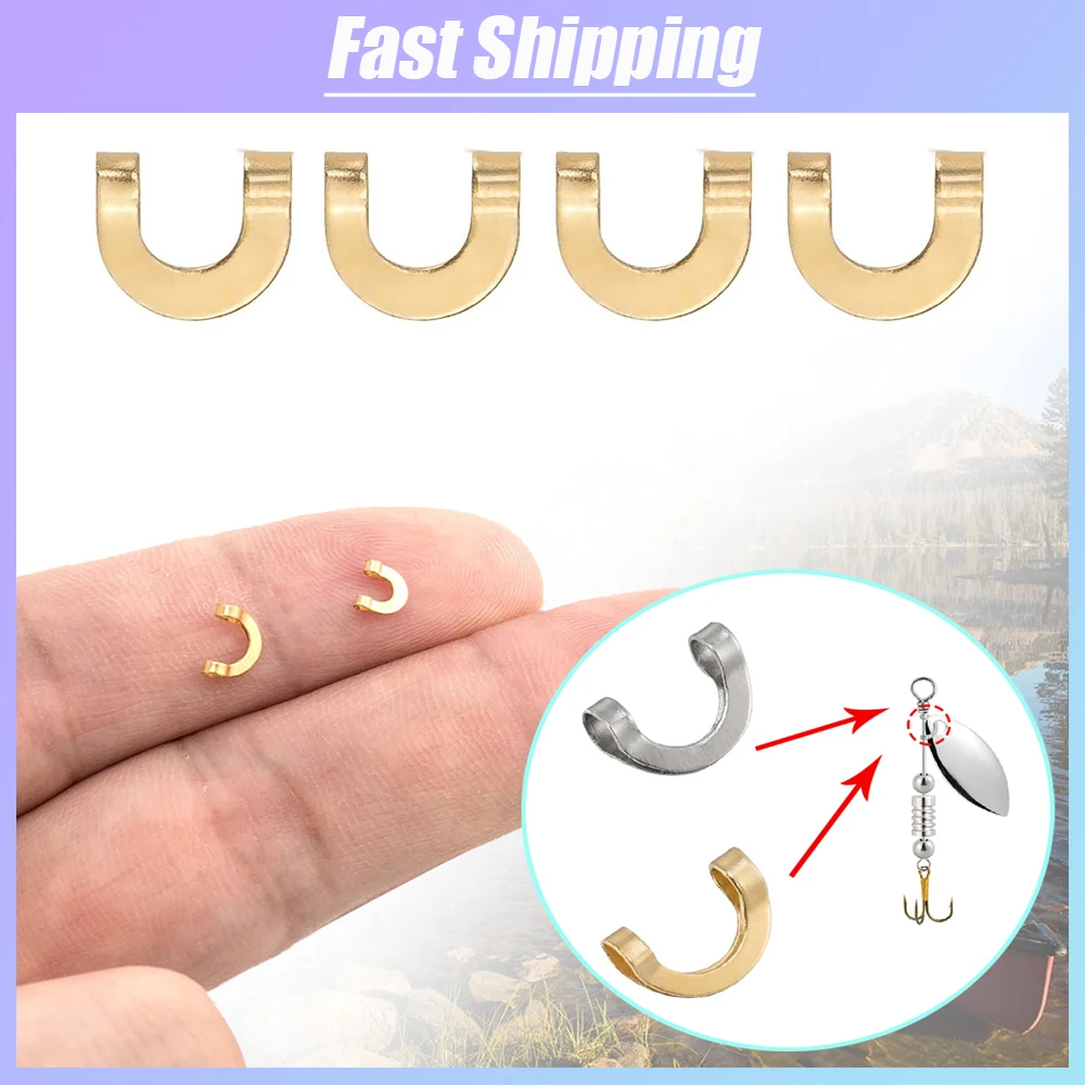 Fishing Lure Spinnerbait - 100 шт., U-образные фиксированные зажимы для