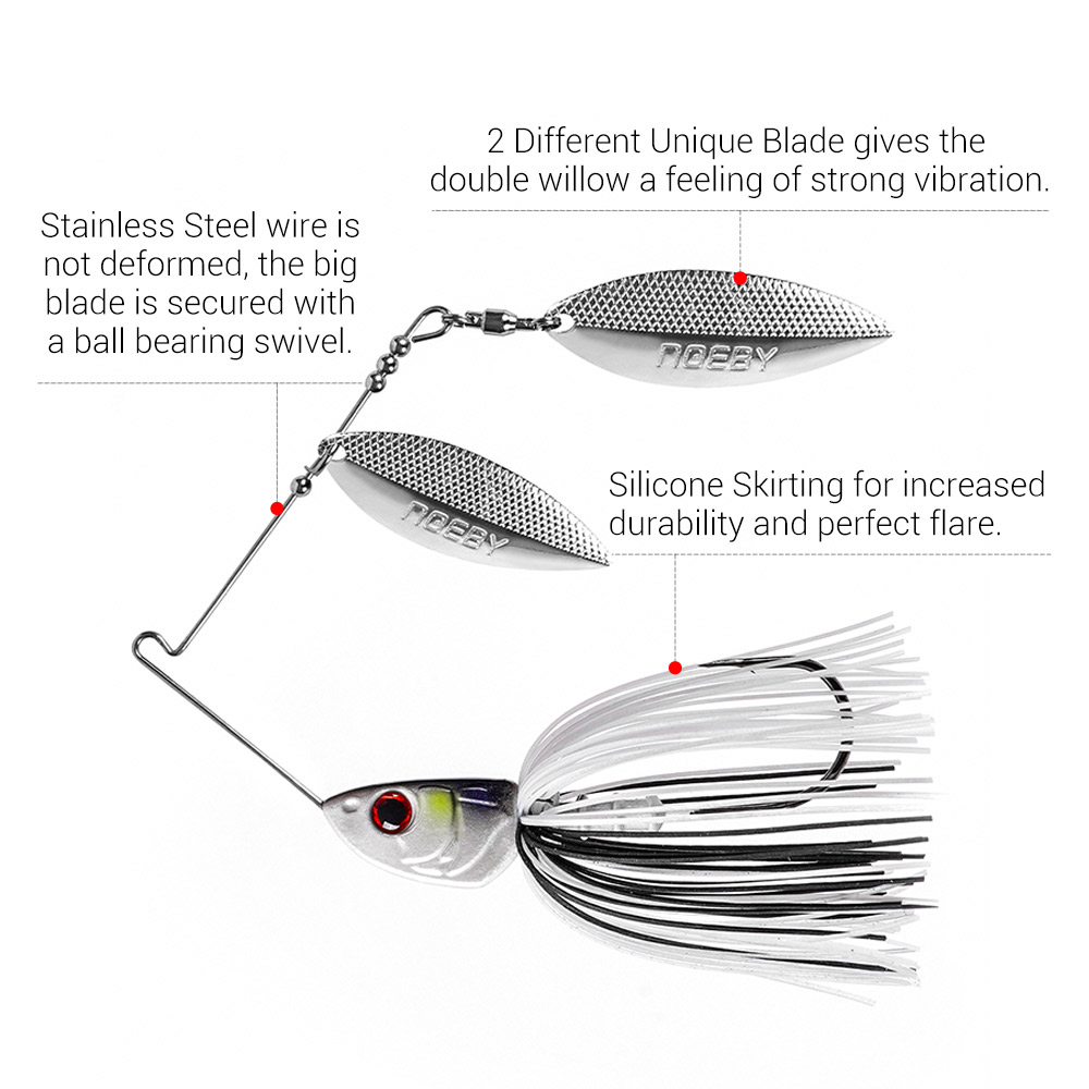 Noeby Spinnerbait 10,5 г 14 г  – обзор и цена Fishing Lure Blade Bait