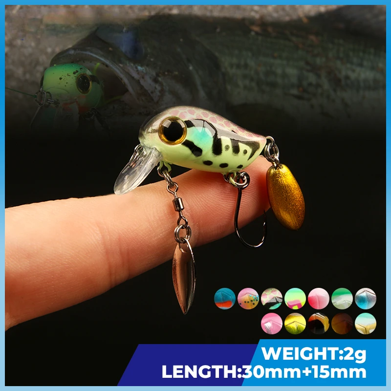 Плавающие микрокренкбейтсы 30  – обзор и цена Fishing Lure Crankbait