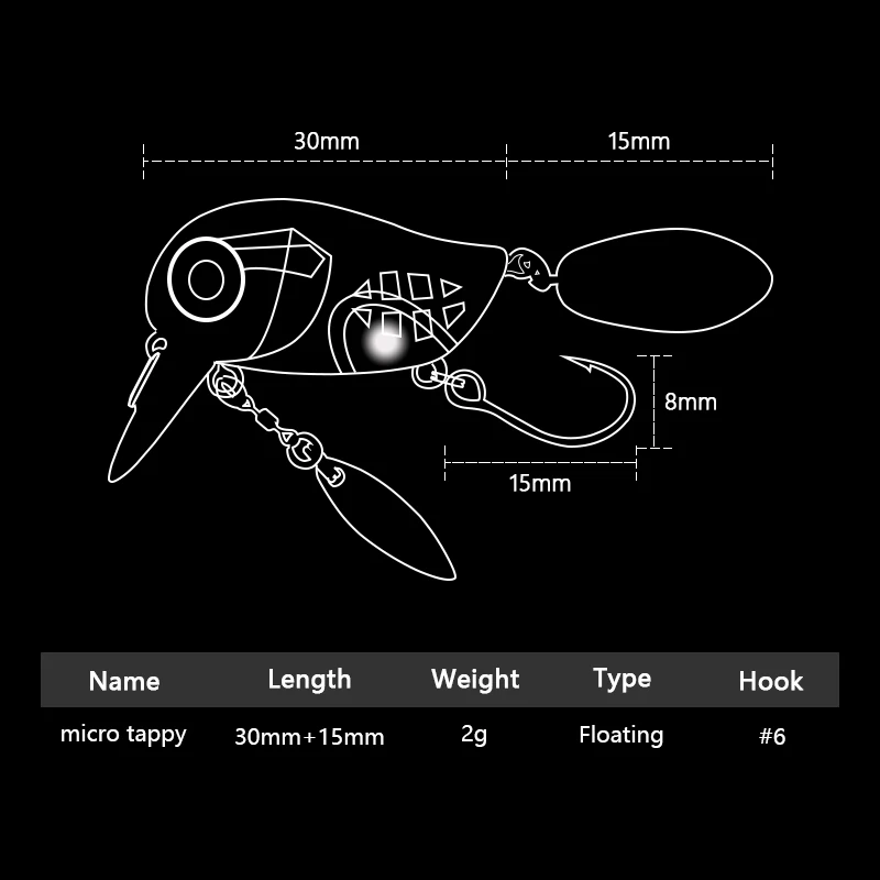 Плавающие микрокренкбейтсы 30  – обзор и цена Fishing Lure Crankbait