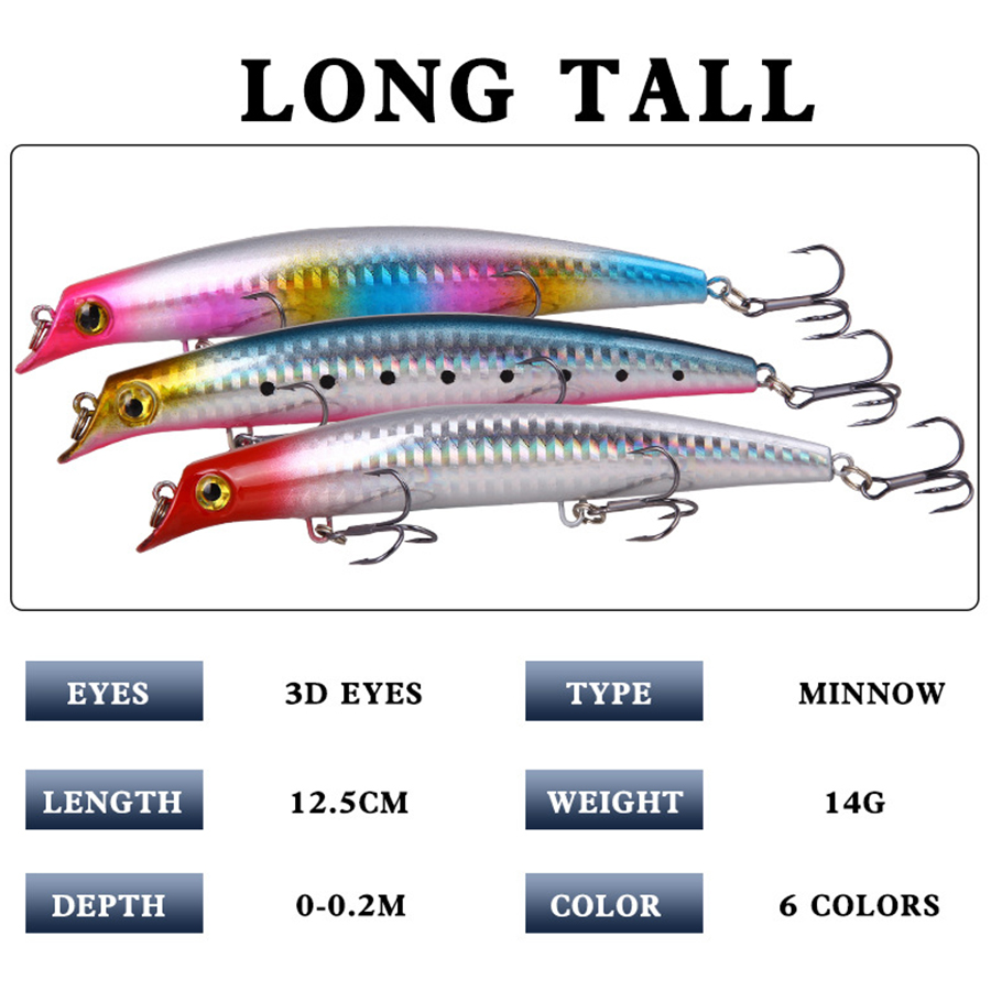 6 шт. воблеры, рыболовные прим – обзор и цена Fishing Lure Crankbait
