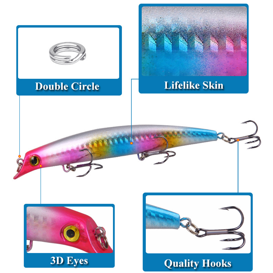 6 шт. воблеры, рыболовные прим – обзор и цена Fishing Lure Crankbait
